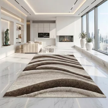 Nora 6029 bézs modern szőnyeg 60x110 cm