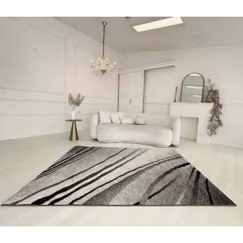 Nora 6030 szürke modern szőnyeg 60x110 cm