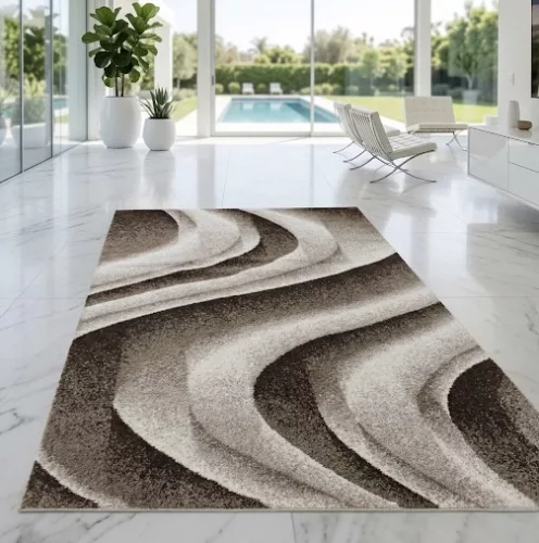 Nora 6031 bézs modern szőnyeg 60x110 cm