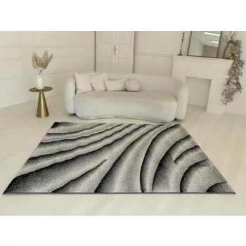 Nora 6033 szürke modern szőnyeg 60x110 cm