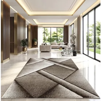 Nora 6034 bézs modern szőnyeg 60x110 cm