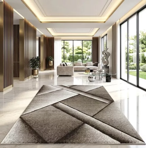 Nora 6034 bézs modern szőnyeg 60x110 cm