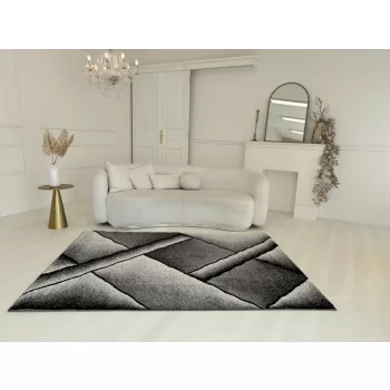 Nora 6034 szürke modern szőnyeg 60x110 cm