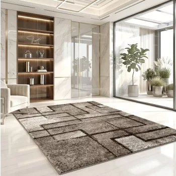 Nora 6035 bézs modern szőnyeg 60x110 cm