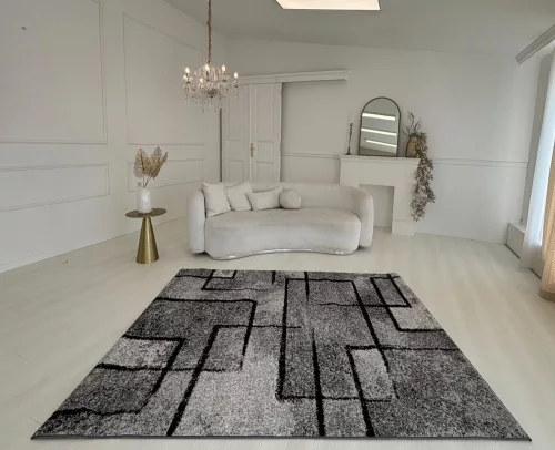 Nora 6035 szürke modern szőnyeg 60x220 cm