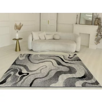 Nora 6036 szürke modern szőnyeg 60x110 cm