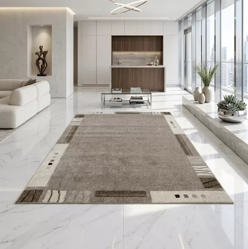 Nora 6037 bézs modern szőnyeg 60x110 cm