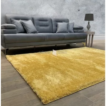 Puffy shaggy szőnyeg Sárga ( Yellow)  120x170 cm