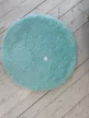 Puffy shaggy kerek szőnyeg  Babakék (Blue)  120x120