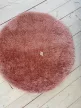 Puffy shaggy kerek szőnyeg  Rózsaszín (Pink)  80x80