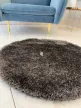 Puffy shaggy kerek szőnyeg  Sötétszürke (Dark grey)  80x80