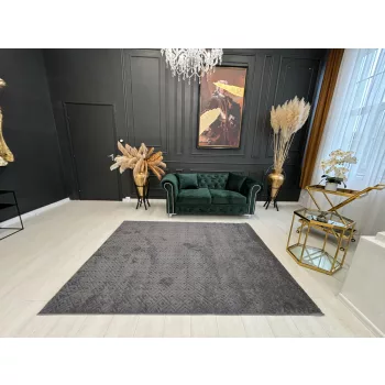 Salerno 3649 sötétszürke shaggy szőnyeg 120x170 cm