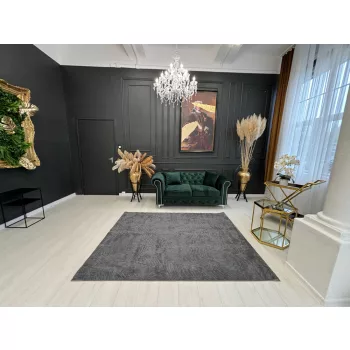 Salerno 3654 sötétszürke shaggy szőnyeg 120x170 cm