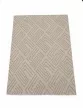 Selux bézs modern szőnyeg 66 cm-es szett