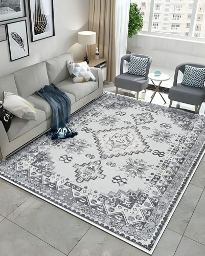 Carpetum szürke színű, klasszikus mintás szőnyeg 120x180