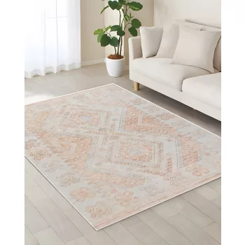   Carpetum szürke színű, narancssárga klasszikus mintás szőnyeg 140x200