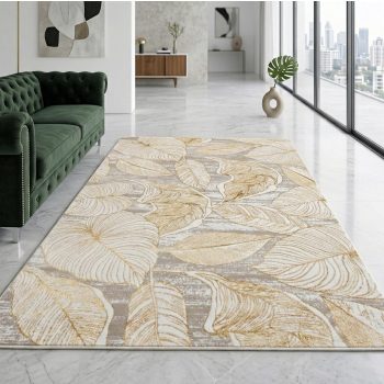 Toscana 1482 arany levélmintás szőnyeg 120x170 cm