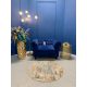 Athena 6984 design kerek szőnyeg (Beige) 160x160