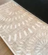 Loomi bézs fehér mintás modern szőnyeg 50x80 cm