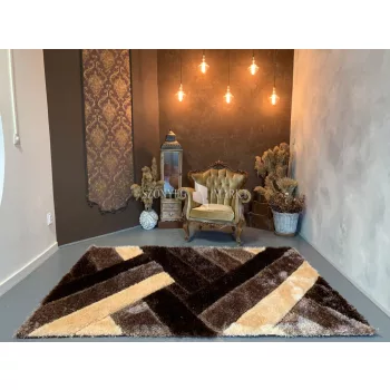 Elvira 3D Shaggy 1146 design szőnyeg (Beige) 120x170