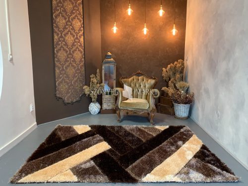 Elvira 3D Shaggy 1146 design szőnyeg (Beige) 160x230