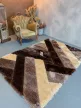 Elvira 3D Shaggy 1146 design szőnyeg (Beige) 60x220