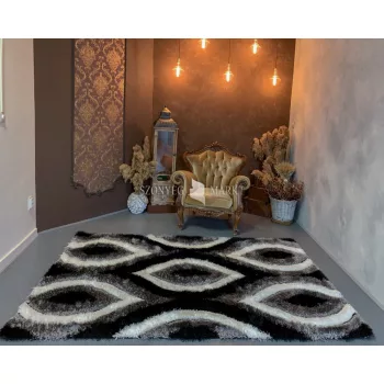 Elvira 3D Shaggy 0625 design szőnyeg (Grey) 120x170