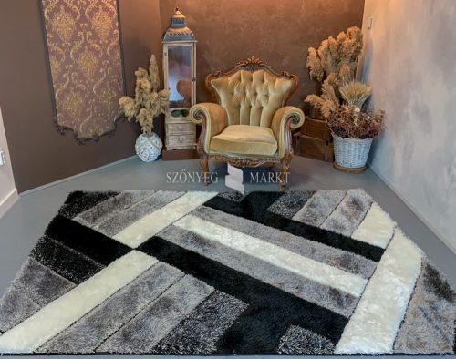 Elvira 3D Shaggy 1145 design szőnyeg (Grey) 80x150