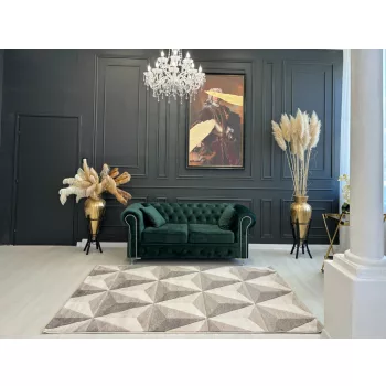   Franco 2396Barna-Bézs (Brown-Beige) színű szőnyeg 80x150 cm