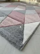 Franco rombusz mintás puder-gray (puder-szürke) szőnyeg 120x170cm