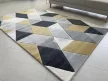 Franco rombusz mintás yellow-gray (sárga-szürke) szőnyeg  60x220cm