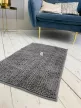 Textil sötétszürke (grey) fürdőszobai szőnyeg 50x80 cm