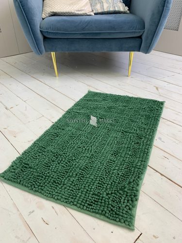 Textil zöld (green) fürdőszobai szőnyeg 50x80 cm
