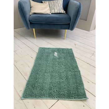 Textil tűrkiz (turquoise) fürdőszobai szőnyeg 50x80 cm