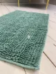 Textil tűrkiz (turquoise) fürdőszobai szőnyeg 50x80 cm