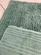Textil tűrkiz (turquoise) fürdőszobai szőnyeg 50x80 cm
