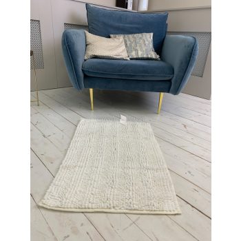 Textil fehér (white) fürdőszobai szőnyeg 50x80 cm