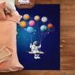Űrhajós mintás gyerekszőnyeg 130x180 cm