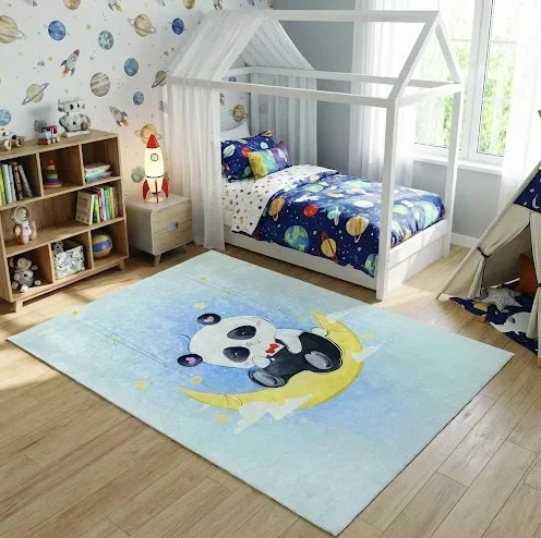 Panda mintás gyerekszőnyeg 130x180 cm