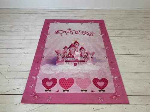 Princess kastély mintás gyerekszőnyeg 70x140 cm