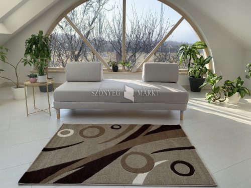 Karizma Bézs-barna Karikás 201 (Beige) szőnyeg  150x230