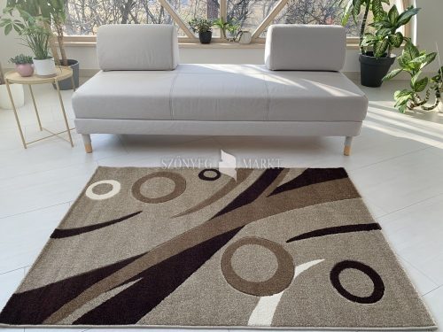 Karizma Bézs-barna Karikás 201 (Beige) szőnyeg  80x250