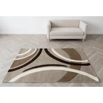 Karizma Bézs-barna hullámos 41 (Beige) szőnyeg  200x290
