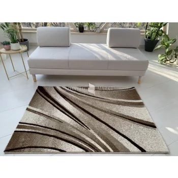  Karizma Bézs-barna hullámos 8246 (Beige) szőnyeg    60x220