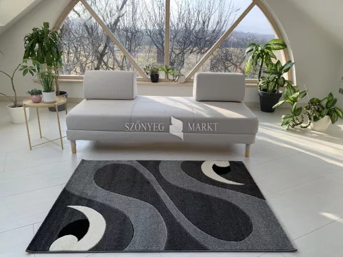 Karizma Szürke Fekete 46 (grey-black) szőnyeg    60x220