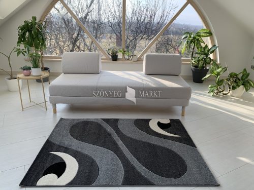 Karizma Szürke Fekete 46 (grey-black) szőnyeg    60x220