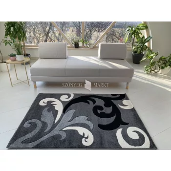   Karizma Szürke Fekete 346 (grey-black) szőnyeg      200x290