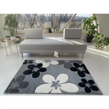 Karizma Szürke virág mintás (Grey) szőnyeg  200x290
