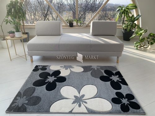 Karizma Szürke virág mintás (Grey) szőnyeg  60x110