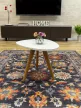 Carpetum kék alapon virágmintás vintage szőnyeg 160x230 cm